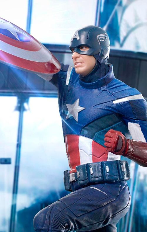 Estátua Captain America Battle of New York - Avengers: Endgame - Bds Art Scale 1/10 - Iron Studios