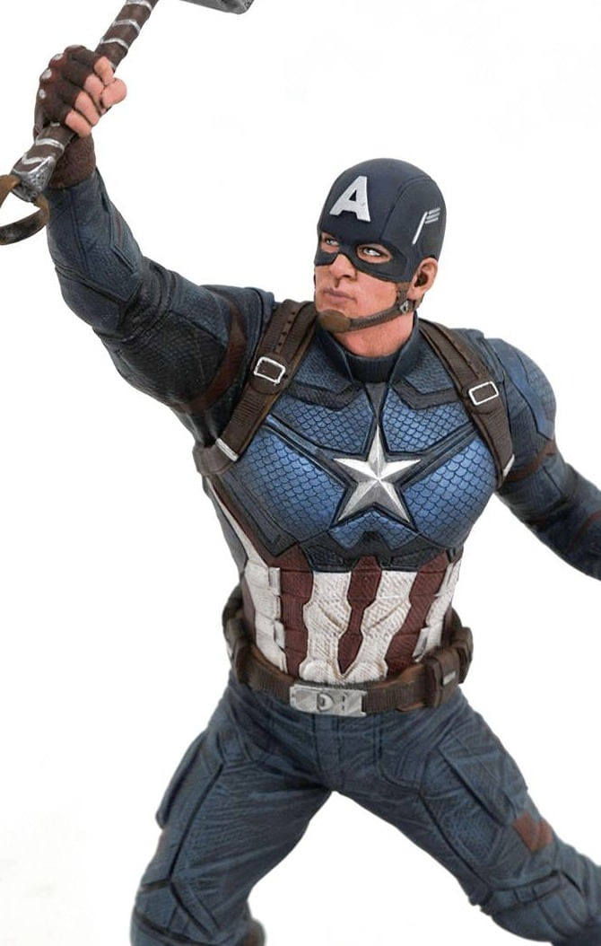 Estátua de resina do Capitão América Vingadores Endgame Filme da Marvel  Premier Collection 30 cm — nauticamilanonline