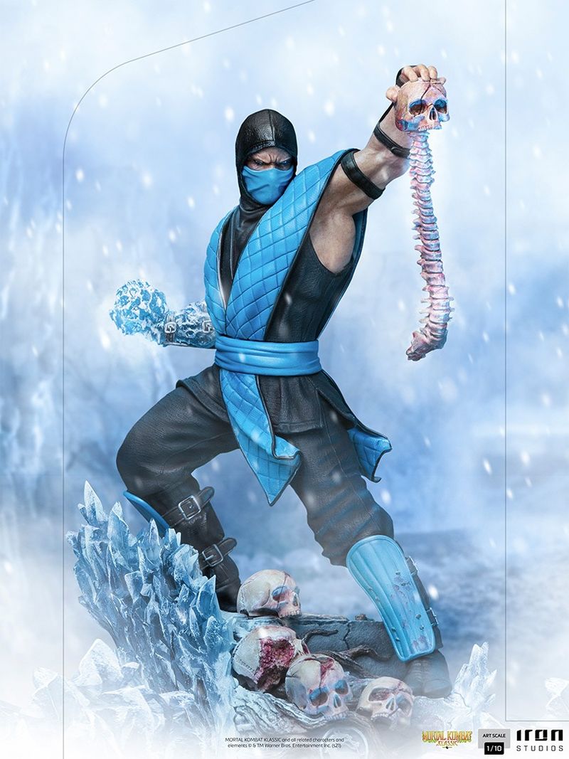 Estátua Sub-Zero - Mortal Kombat - Art Scale 1/10 - Iron Studios - Iron ...