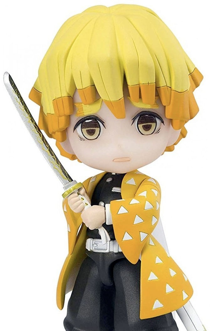 Riachuelo  Boneco Articulado - Demon Slayer - Zenitsu Agatsuma - Amarelo -  Candide