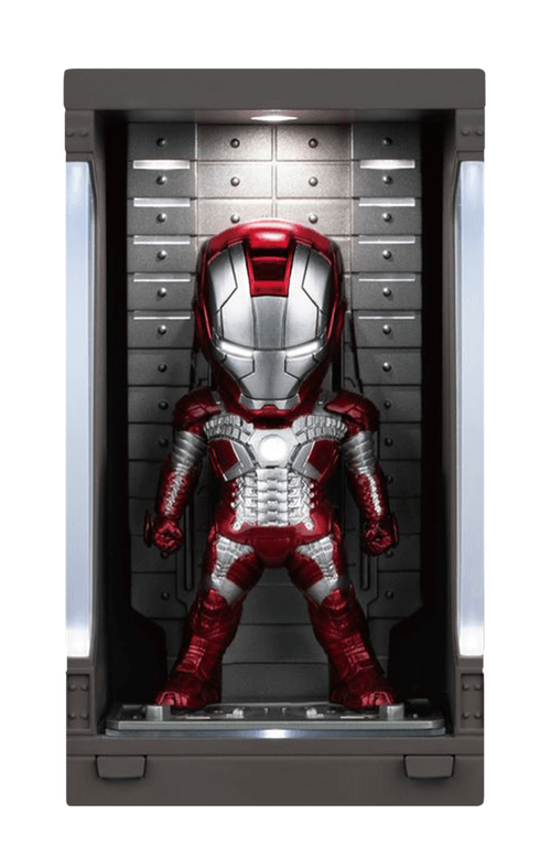 Estátua Iron Man MK 5 with Hall of Armor - Iron Man 3 - Mini Egg Attack - Beast Kingdom