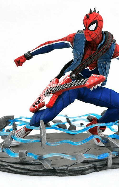 Estátua Spider-Punk - Spiderverse Ps4 - Gallery - Diamond