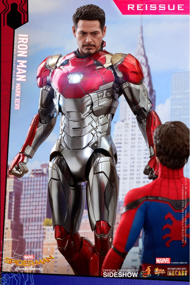 Figura Iron Man Mk XLVII Diecast - Marvel - 1/6 Figure - Hot