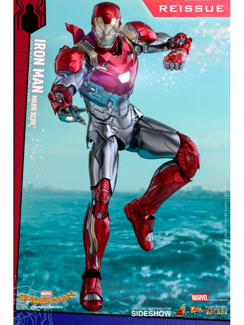 Figura Iron Man Mk XLVII Diecast - Marvel - 1/6 Figure - Hot