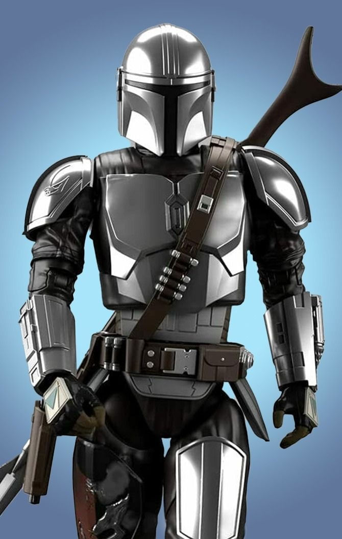 Model Kit The Mandalorian (Beskar Armor) Silver Coating Ver. The