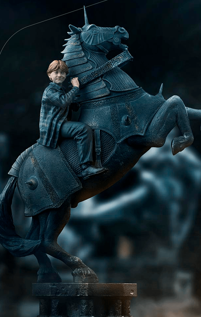 Estátua Ron Weasley at the Wizard Chess Deluxe - Harry Potter - Art Scale  1/10 - Iron Studios - Iron Studios Online Store, xadrez de bruxo hogwarts  legacy