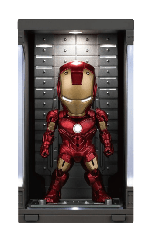 Estátua Iron Man MK 4 with Hall of Armor - Iron Man 3 - Mini Egg Attack - Beast Kingdom