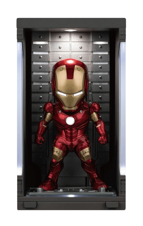Estátua Iron Man MK 3 with Hall of Armor - Iron Man 3 - Mini Egg Attack - Beast Kingdom