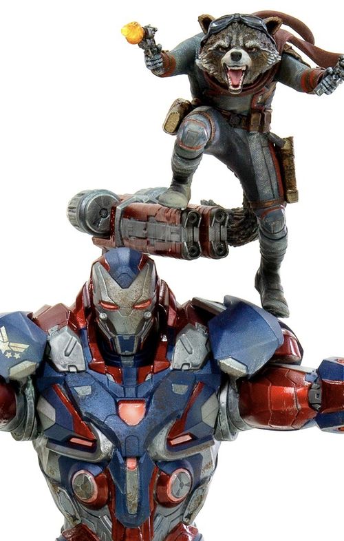 Estátua Iron Patriot & Rocket - Avengers: Endgame - Bds Art Scale 1/10 - Iron Studios