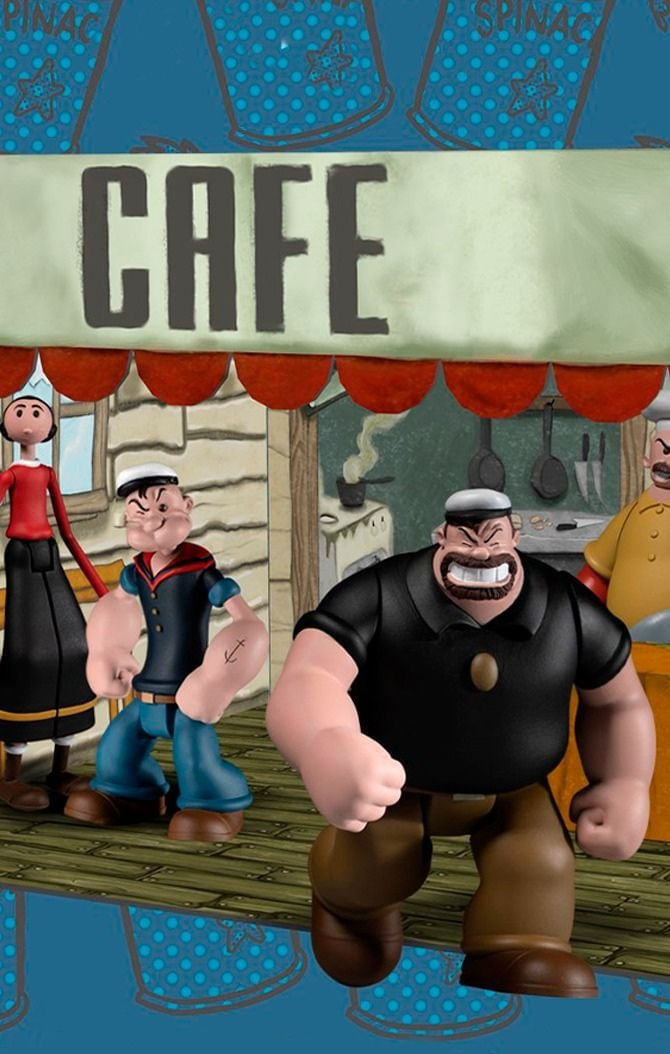 Popeye Deluxe Boxed Set - Popeye - Mezco - Iron Studios Online Store