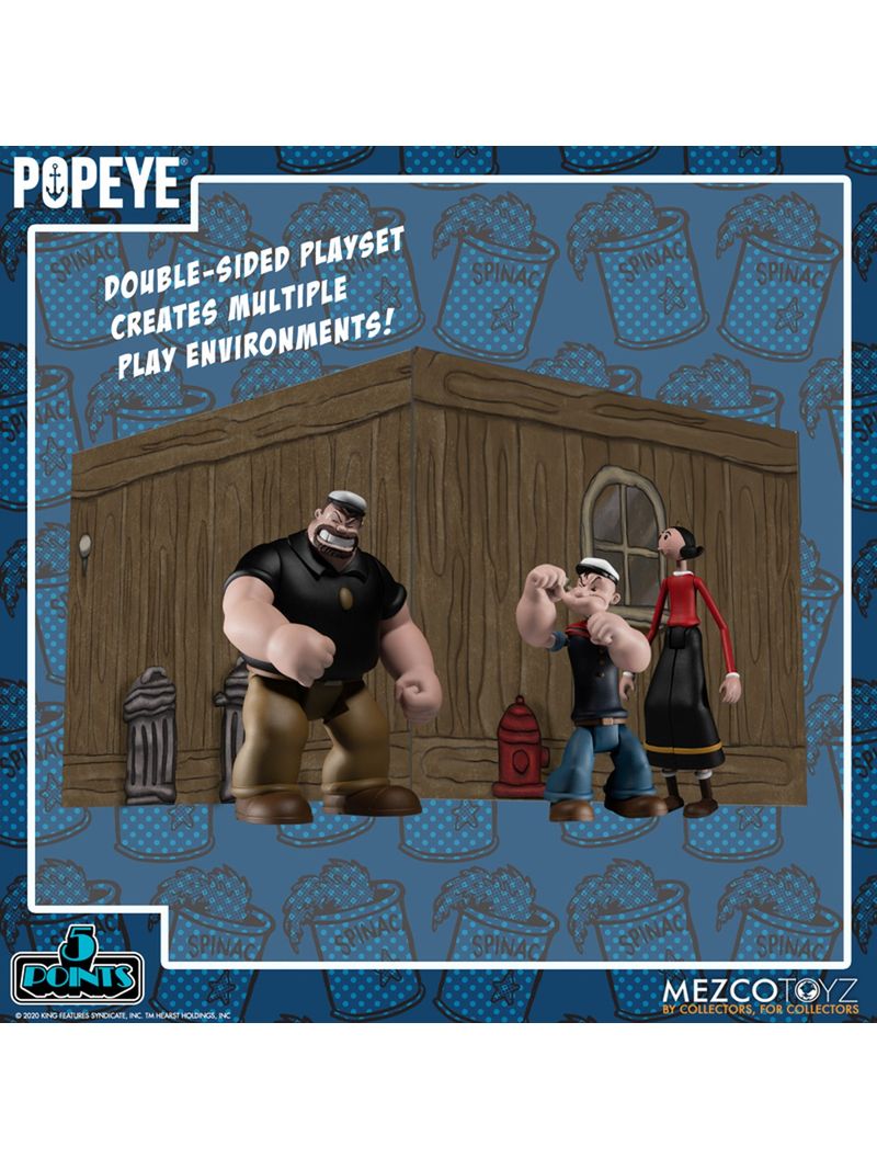 Popeye Deluxe Boxed Set - Popeye - Mezco - Iron Studios Online Store