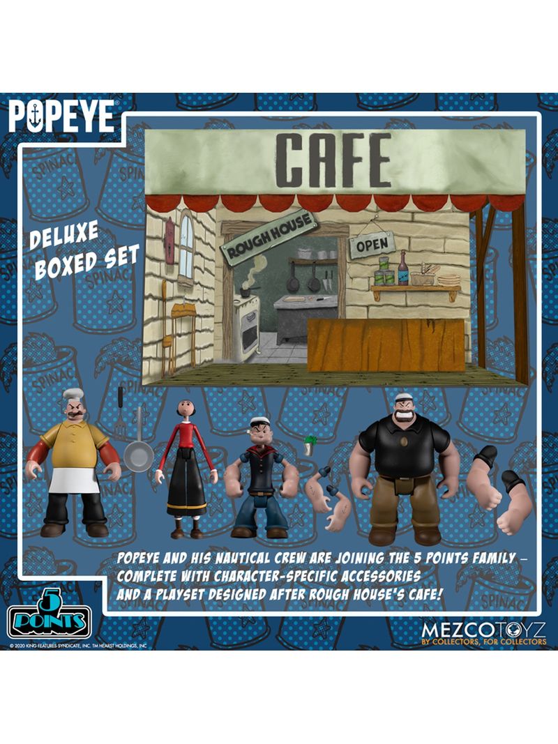 Popeye Deluxe Boxed Set - Popeye - Mezco - Iron Studios Online Store