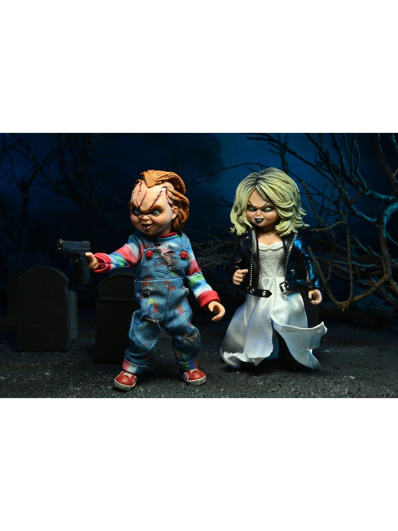 Bonecos Filme A Noiva de Chucky Tiffany e Chuky Neca - Mister