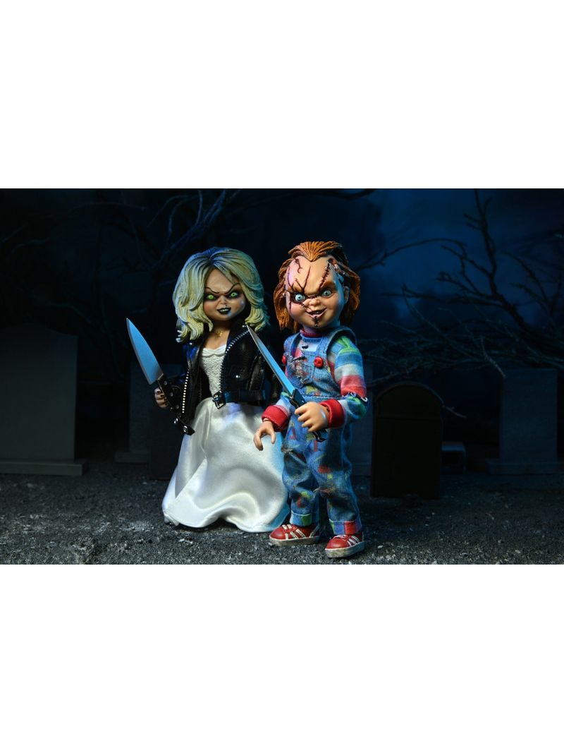 Bonecos Filme A Noiva de Chucky Tiffany e Chuky Neca - Mister