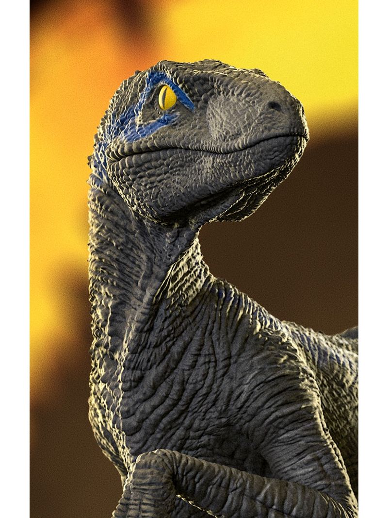 Est tua Velociraptor Blue B Jurassic World Icons Iron
