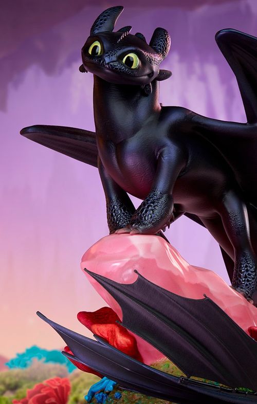 Estátua Toothless - How To Train Your Dragon - Sideshow