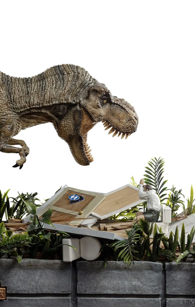 Jurassic World Figura Dinossauro T-Rex Bate e Devora