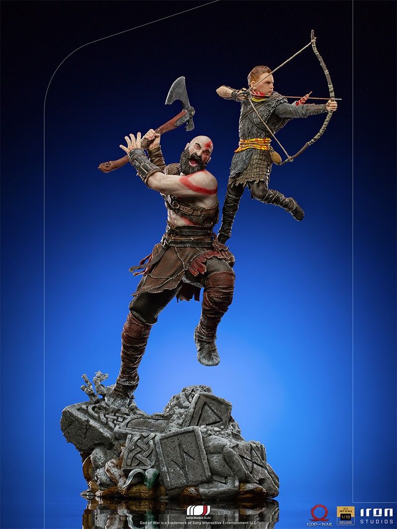 Kratos vs Zeus - God of War - Fan Art - Stradu Studios - Loja para