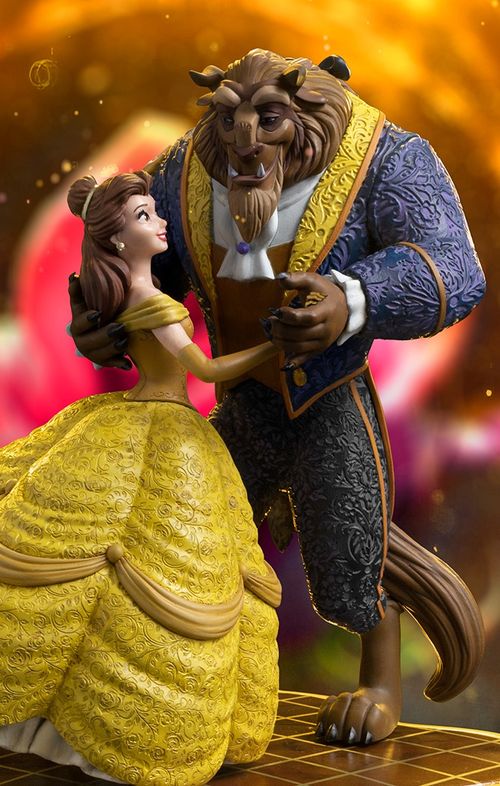 Estátua Beauty and the Beast 100 Years Ver - Disney 100th - Beauty and the Beast - Art Scale 1/10 - Iron Studios