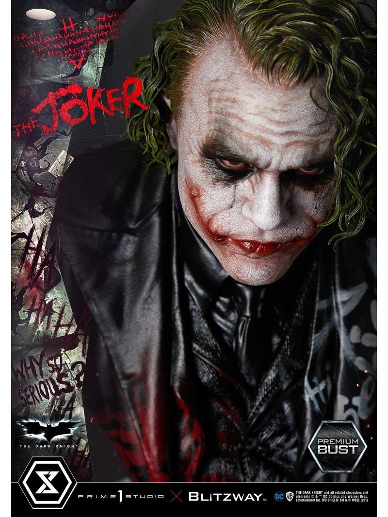 Estátua The Joker Premium Bust Batman The Dark Knight 1/3 Scale