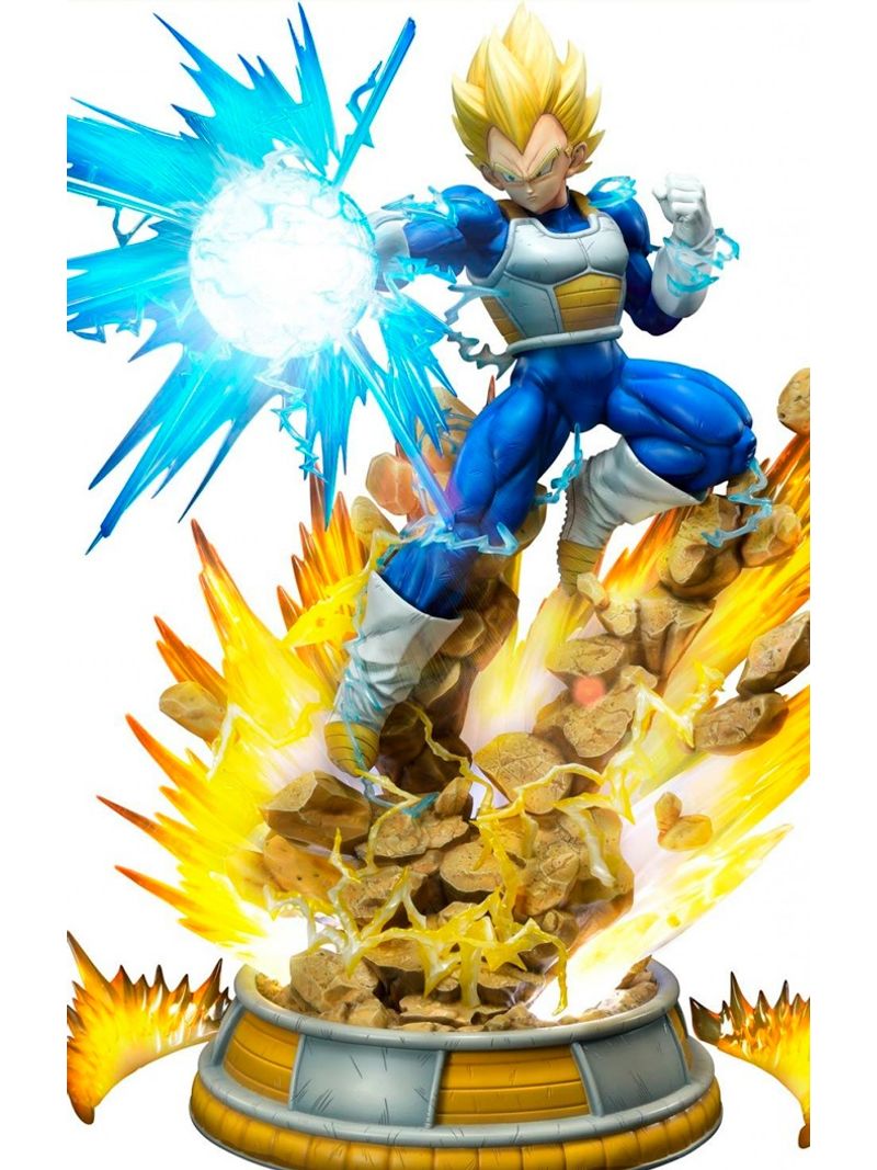 Estátua Com LED Vegeta Super Saiyajin Blue: Dragon Ball Z