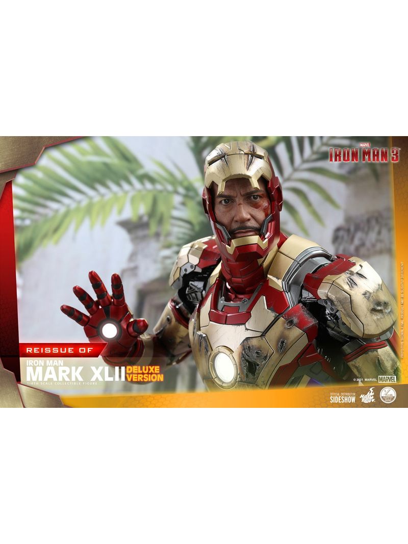 Figura Iron Man 3 Mark XLII Hot Toys Deluxe Comprar