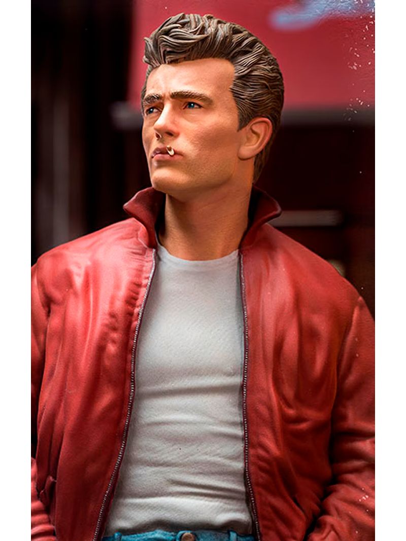 Estatua James Dean Red Jacket James Dean 1 4 Scale Star Ace Iron Studios Online Store