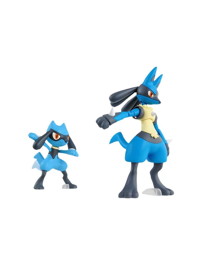 Riolu And Lucario Pokemon Plastic Model Kit Bandai Iron Studios