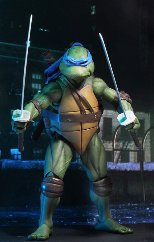 Figura Leonardo - Tartarugas Ninja 1990 Movie - 7'' Scale