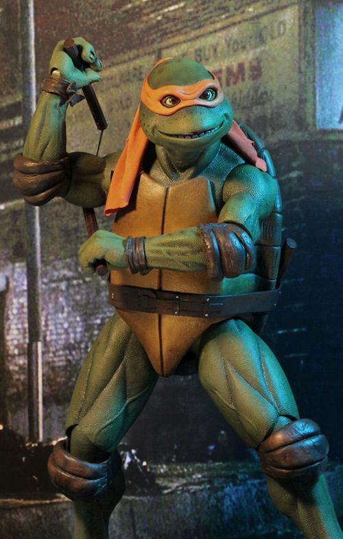 Figura Michelangelo - Tartarugas Ninja 1990 Movie - 7'' Scale - Neca