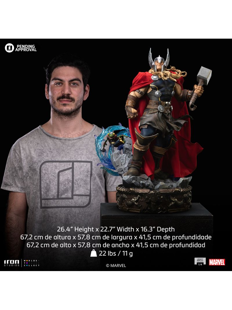 Estátua Thor Unleashed - Marvel - Legacy Replica 1/4 - Iron Estátua Thor Unleashed - Marvel - Legacy Replica 1/4 - Iron