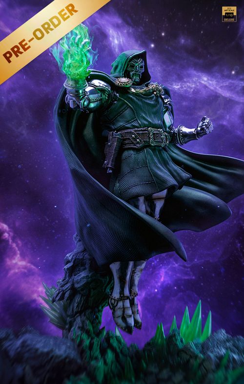 Voucher Pré Venda - Estátua Doctor Doom Deluxe - Infinity Gauntlet Diorama - Art Scale 1/10 - Iron Studios