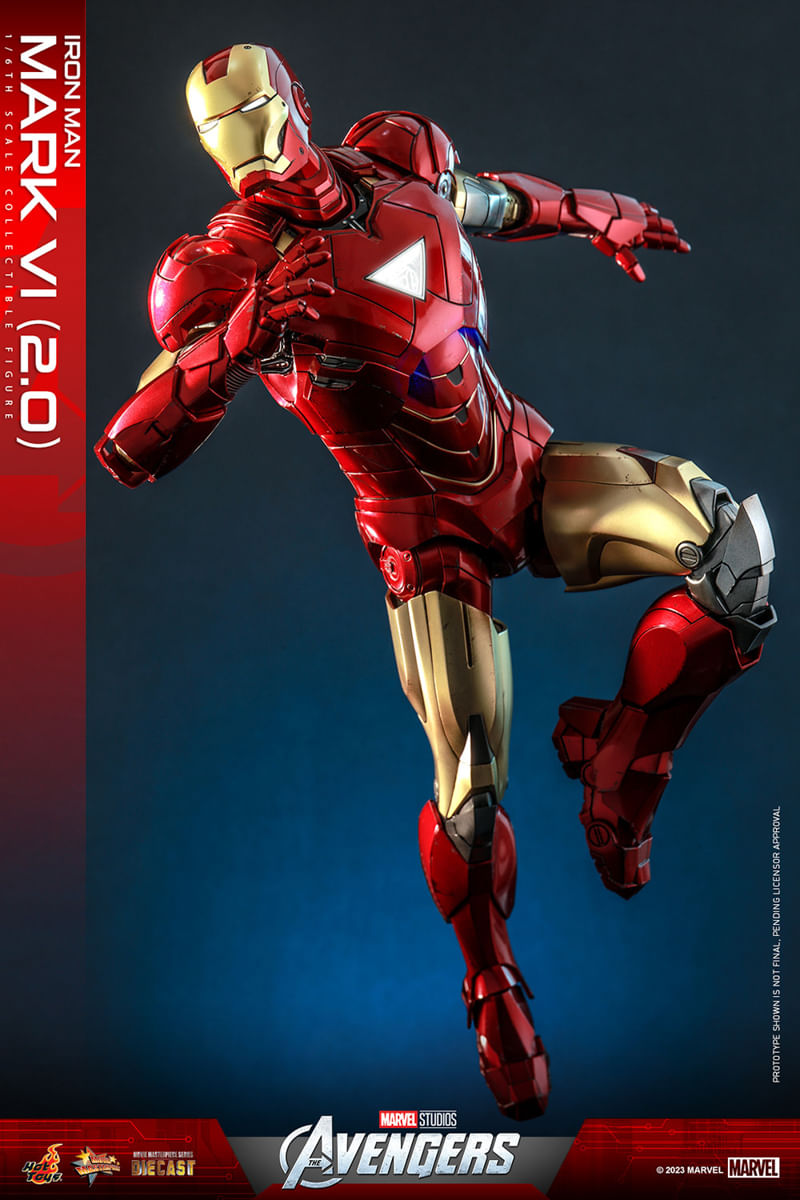 Figura Iron Man Mark VI 2.0 - Marvel - Sixth Scale - Hot Figura Iron Man Mark VI 2.0 - Marvel - Sixth Scale - Hot